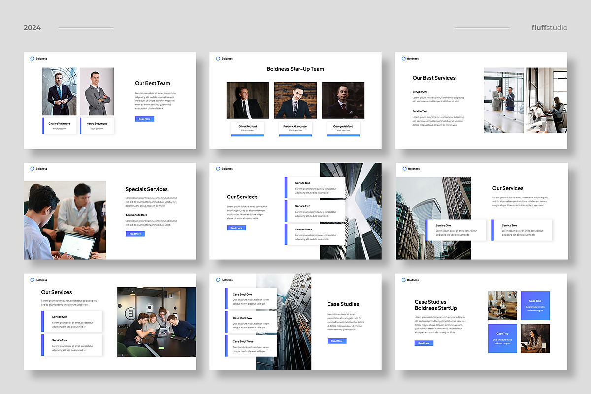 Startup Pitch Deck Powerpoint, a Presentation Template by fluffstudio (Photo 3 of 5)
