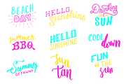 Summer Fun Lettering Pack, a Seasonal Illustration by JoshuaRed Design (Thumbnail 2 of 6)