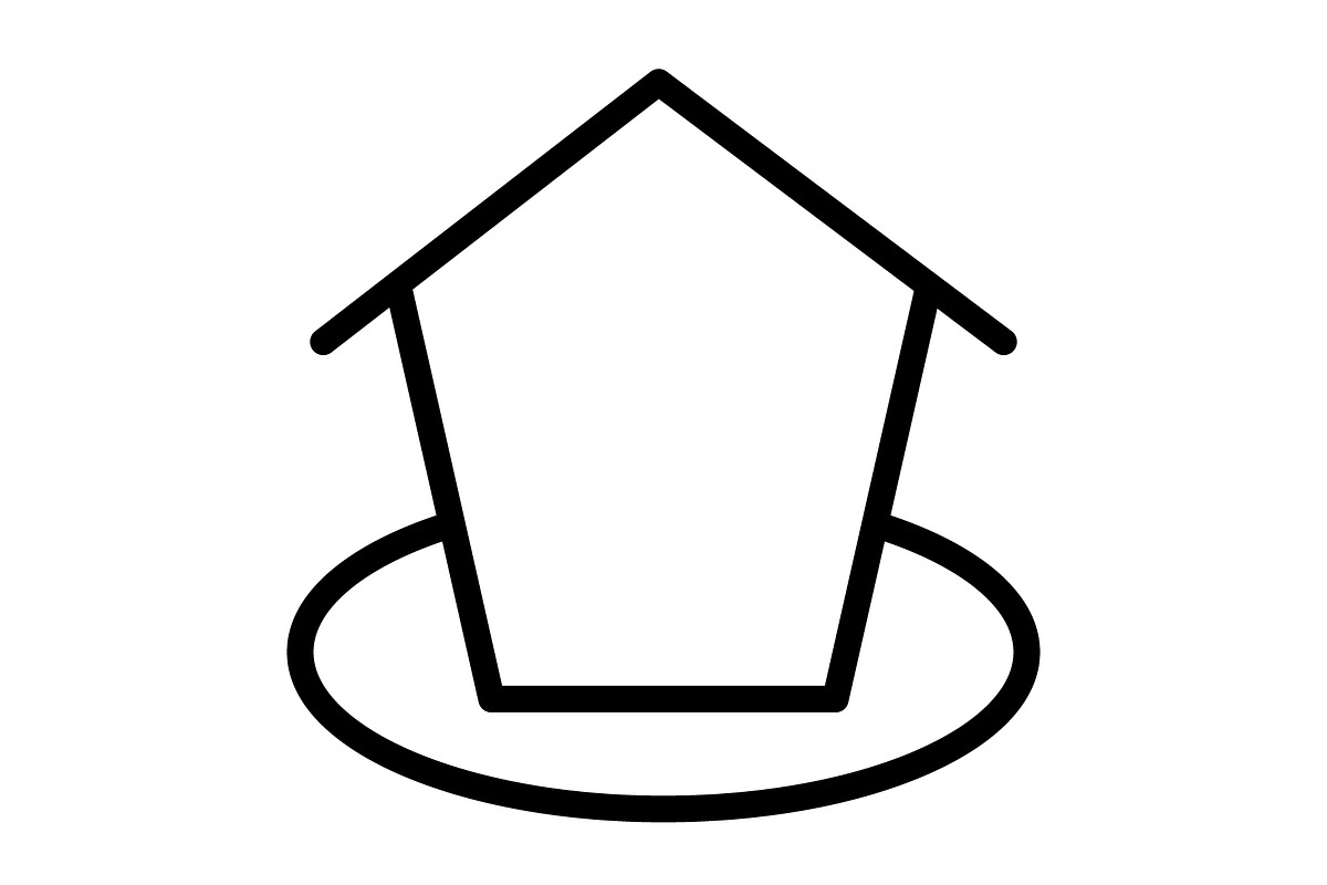 Home icon, an Outline Icon by Sumberpangan