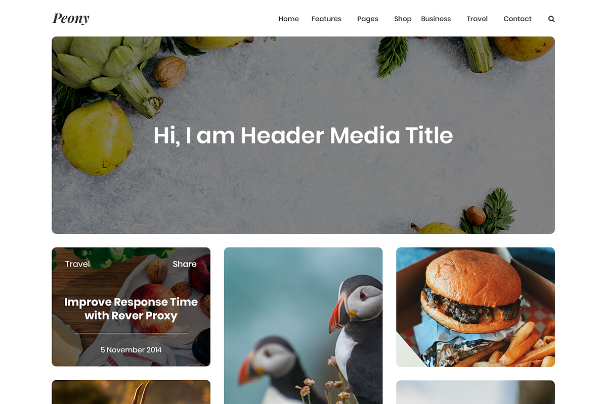Peony - Web Template PSD, a Templates & Theme by Themeix (Photo 3 of 4)
