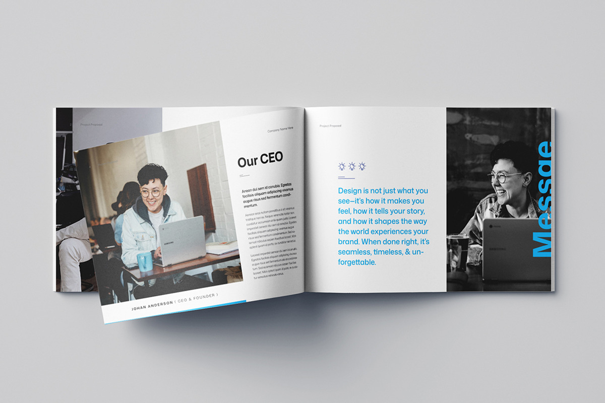 Proposal Template Landscape | Word, a Brochure Template by HiveArts (Photo 3 of 9)