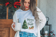 Merry & Bright Watercolor Christmas, an Illustration by DreamPrint404 (Thumbnail 4 of 7)