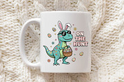 Dinosaur T Rex Easter PNG, on the Hu, an Illustration by Libby Wishes (Thumbnail 5 of 6)