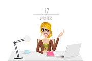 Writer / Blogger Portrait Creator, a Person Illustration by Lauren Lesley Studio (Thumbnail 13 of 33)
