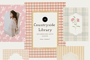Countryside Pastel Spring Background, a Background Graphic by Grace Noboa Illustrations (Thumbnail 5 of 15)