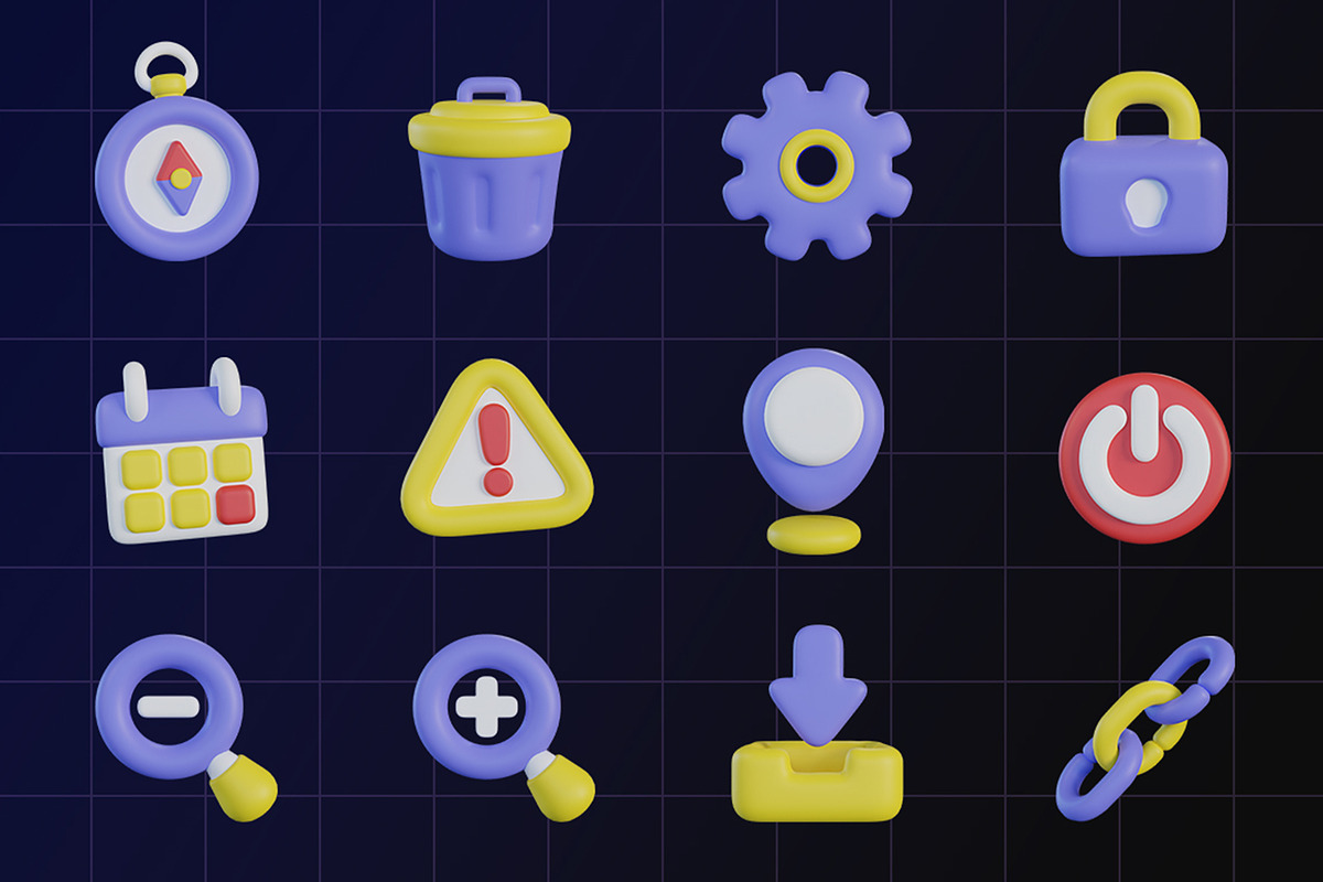 General UI 3D Icon Pack, an Object Graphic by Artnivora.Std (Photo 4 of 4)
