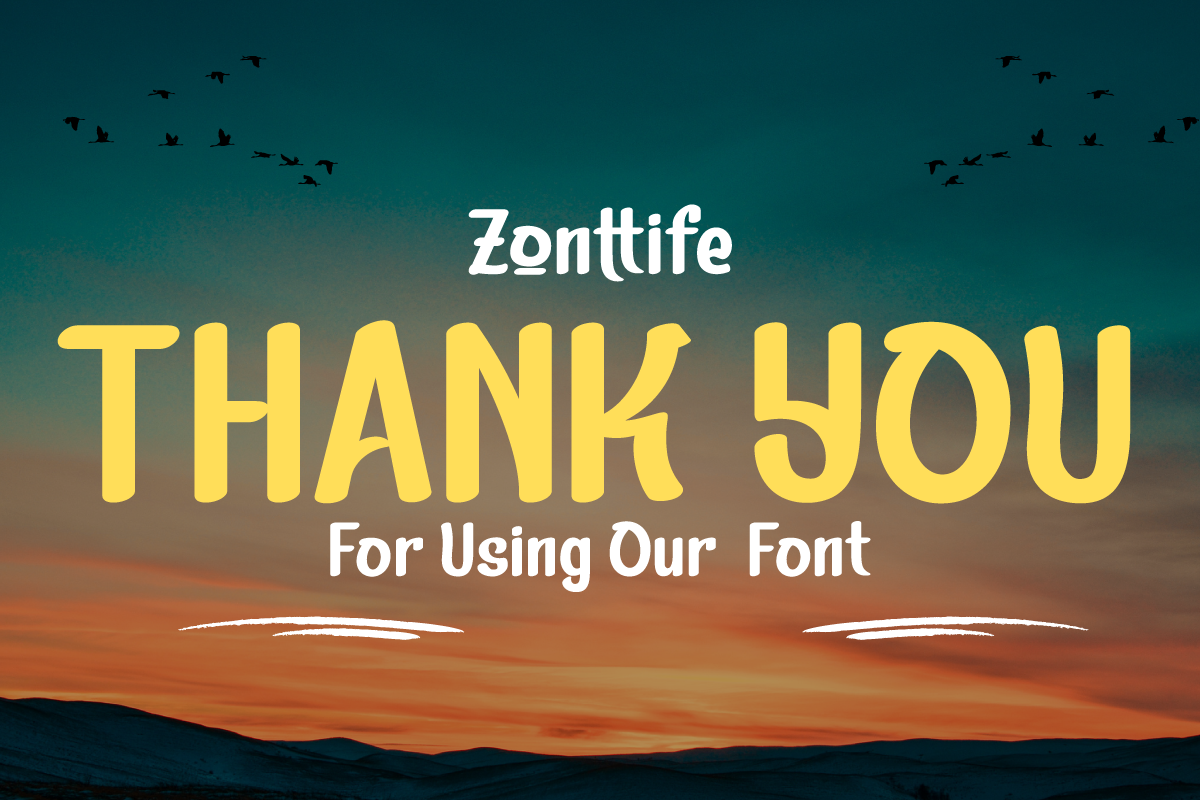 Zonttife | Summer San Serif Display, a Sans Serif Font by twinstd (Photo 10 of 10)