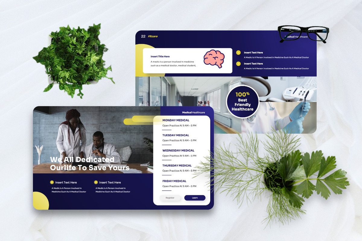 Fitcare - Medical Powerpoint, a Presentation Template by Dhabee (Photo 4 of 8)