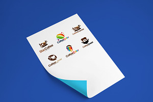 Set Of Coffee Logo Designs Concept