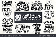Sassy SVG bundle 40 designs antisoci, a Person Illustration by BlackCatsMedia (Thumbnail 3 of 5)