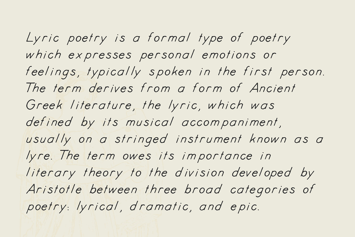 Kyril — A display hand-drawn font preview 5