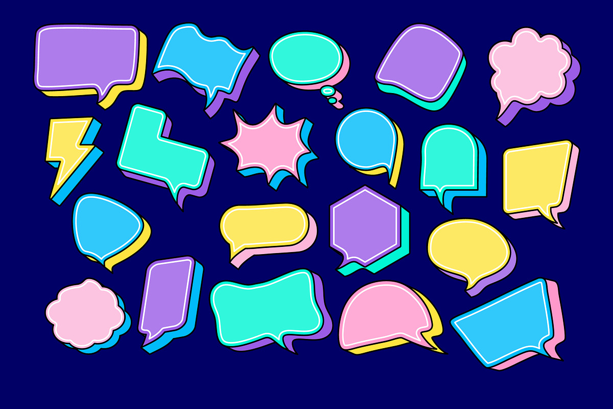 Candy Pop Art Speech Bubble, an Object Graphic by Sundaylab (Photo 3 of 3)