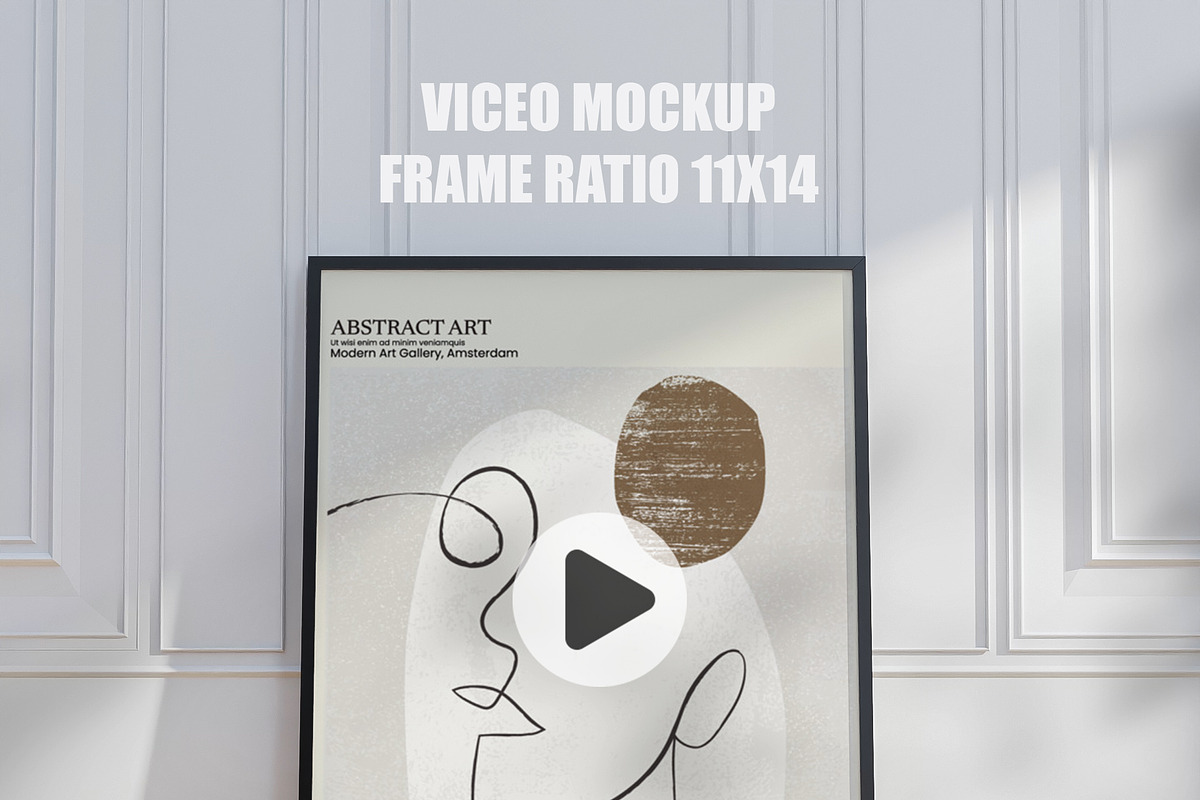 Video frame mockup ratio 11x14, a Mockup by Dstudio