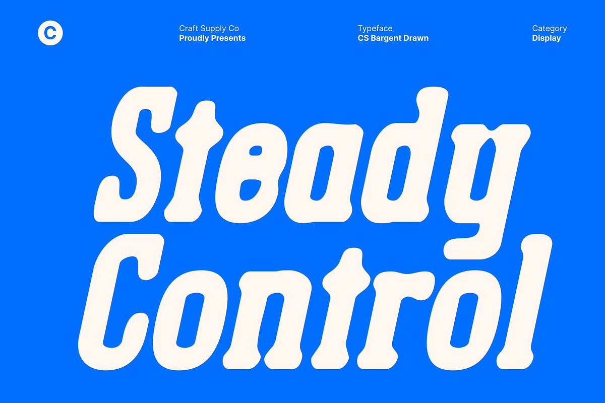 CS Bargent Drawn, a Slab Serif Font by Craft Supply Co. (Photo 3 of 8)