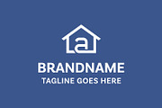 Letter A Home Simple Logo, a Branding & Logo Template by Pray Art Design Studio (Thumbnail 2 of 2)