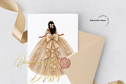 Champagne Tan skin Princess Clipart, a Person Illustration by Sunflower Day Love (Thumbnail 2 of 3)