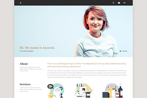 Anurati - Website PSD Template