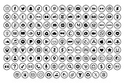 Circle Outline Social Media Icons, an Icon by Running With Foxes (Thumbnail 3 of 8)