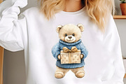 Cozy Blue Christmas Winter Clipart, an Illustration by SinaCreation (Thumbnail 5 of 7)