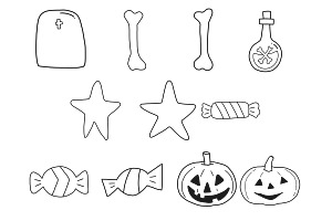 Halloween Elements Set 11