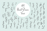 49 Hand Drawn Vines, a Decorative Illustration by Doris Jetz (Thumbnail 1 of 3)