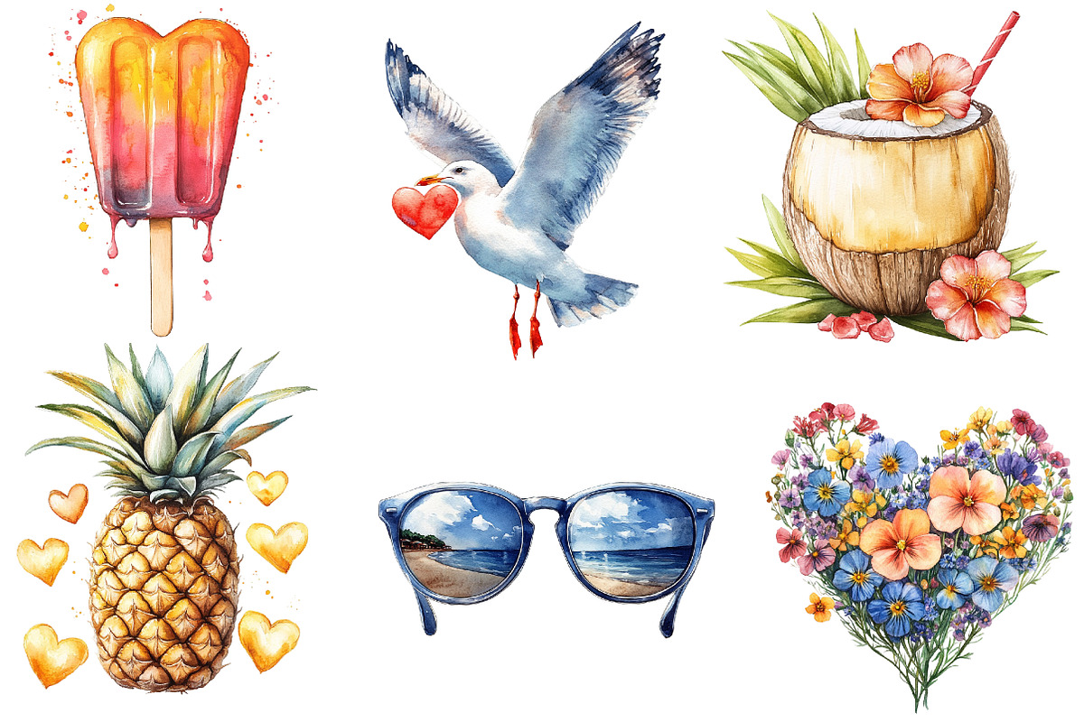 Love Summer Sublimation Bundle, an Illustration by SinaCreation (Photo 4 of 5)