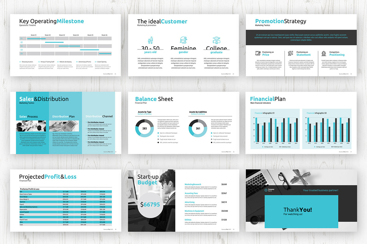 Canva Business Plan Presentation, a Presentation Template by Sabin (Photo 4 of 4)