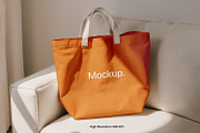 Canvas Tote Bag Mockup, a Product Mockup by RamStudio2 (Thumbnail 4 of 8)