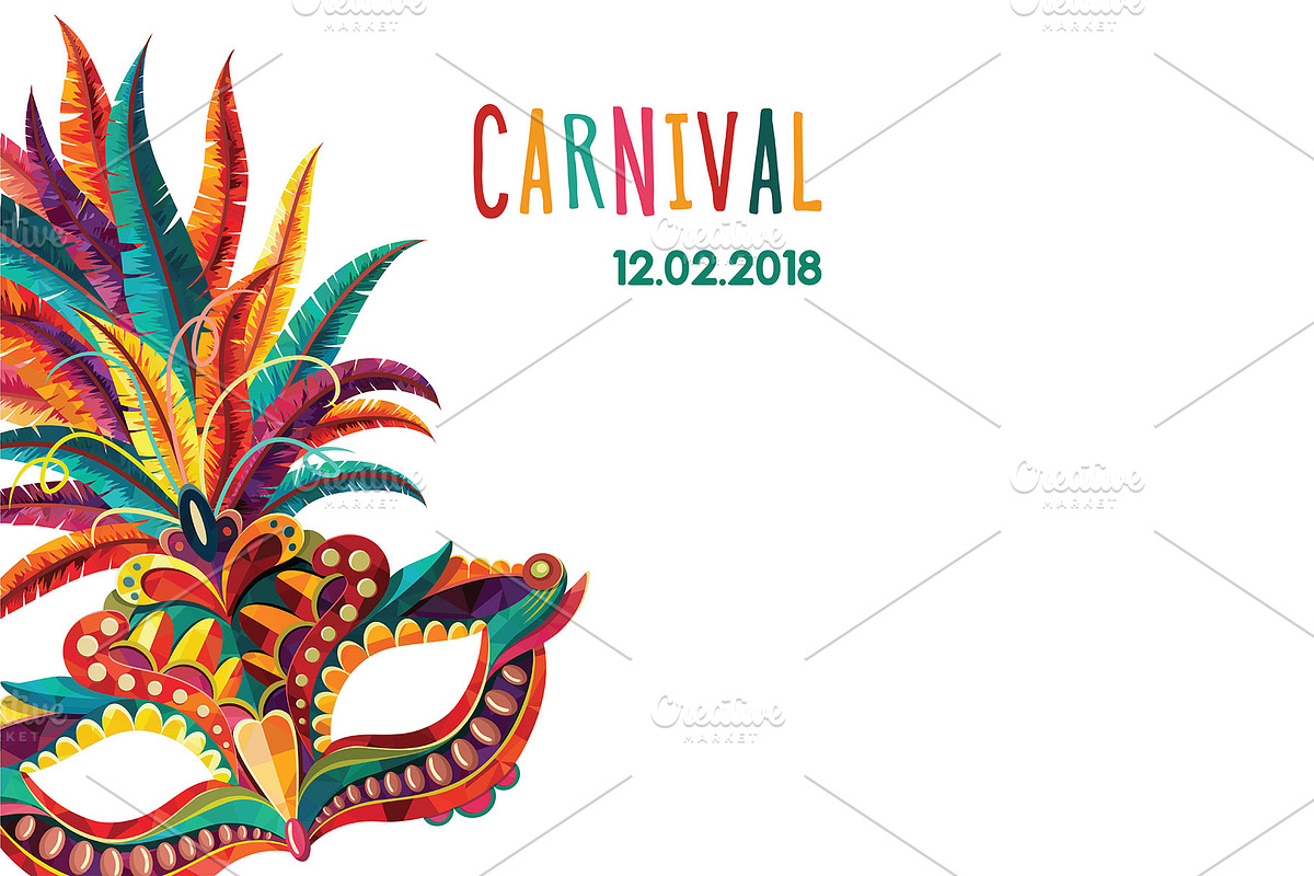 Carnival Masks vector set, a Decorative Illustration by LisaKolbasa (Photo 4 of 15)