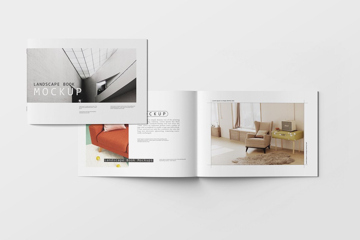 Landscape Brochure/book Mockup, a Print Template by Tahtagraphic (Photo 8 of 12)