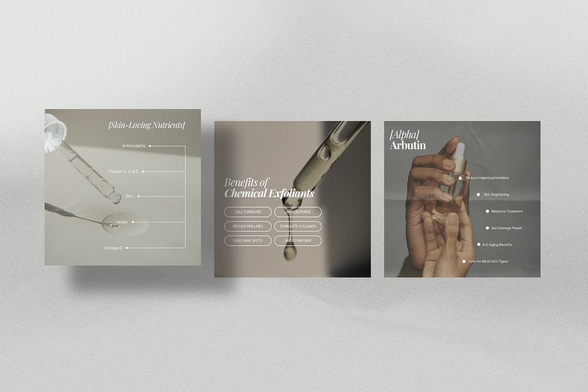 Skincare Instagram Post Templates, a Social Media Template by Terraa Studio Design (Photo 6 of 10)