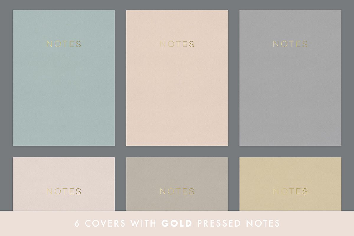 Digital Notebook Goodnotes Covers, a Stationery Template by By Lef Planning (Photo 2 of 5)