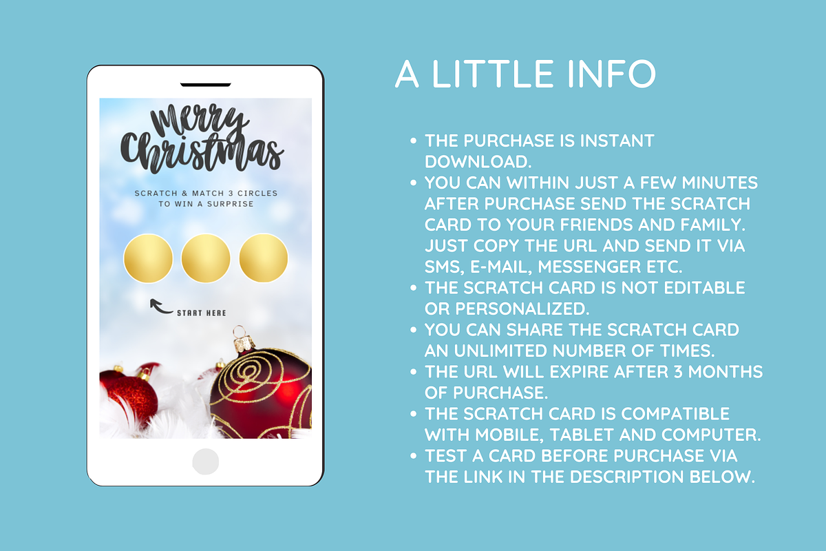 Christmas Pregnancy Scratch Card, a Presentation Template by SunshineStudioBoutique (Photo 4 of 8)