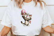 Whimsical Easter Cats clipart, an Illustration by Designworld (Thumbnail 6 of 9)