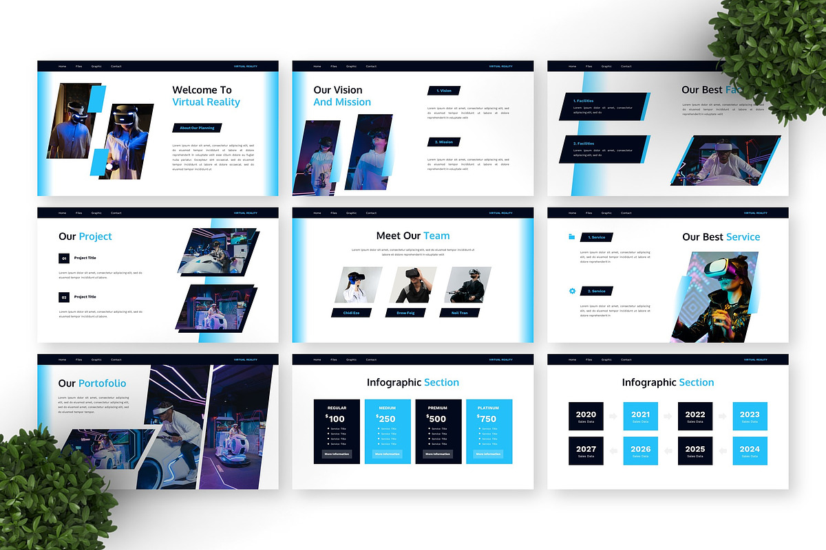 Virtual Reality - Technology Keynote, a Presentation Template by Deepslide Studio (Photo 6 of 6)