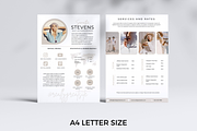 2 Page Media Kit Template Beige, a Presentation Template by CoCreatorDesigns (Thumbnail 4 of 7)