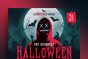 Halloween Party Flyer, a Flyer Template by Verazo (Thumbnail 2 of 2)