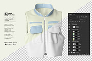 Men's Vest Zipper Mockup, a Shirt Mockup by Nanggroe Scripting (Thumbnail 4 of 9)