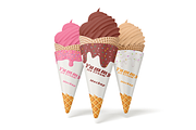 Ice Cream Cone Paper Mockup, a Cups & Container Mockup by DSNA Mockup (Thumbnail 3 of 3)