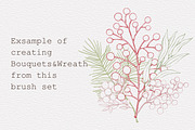Winter & Christmas Plants,Procreate, a Brush Add-On by Sense Library (Thumbnail 8 of 11)