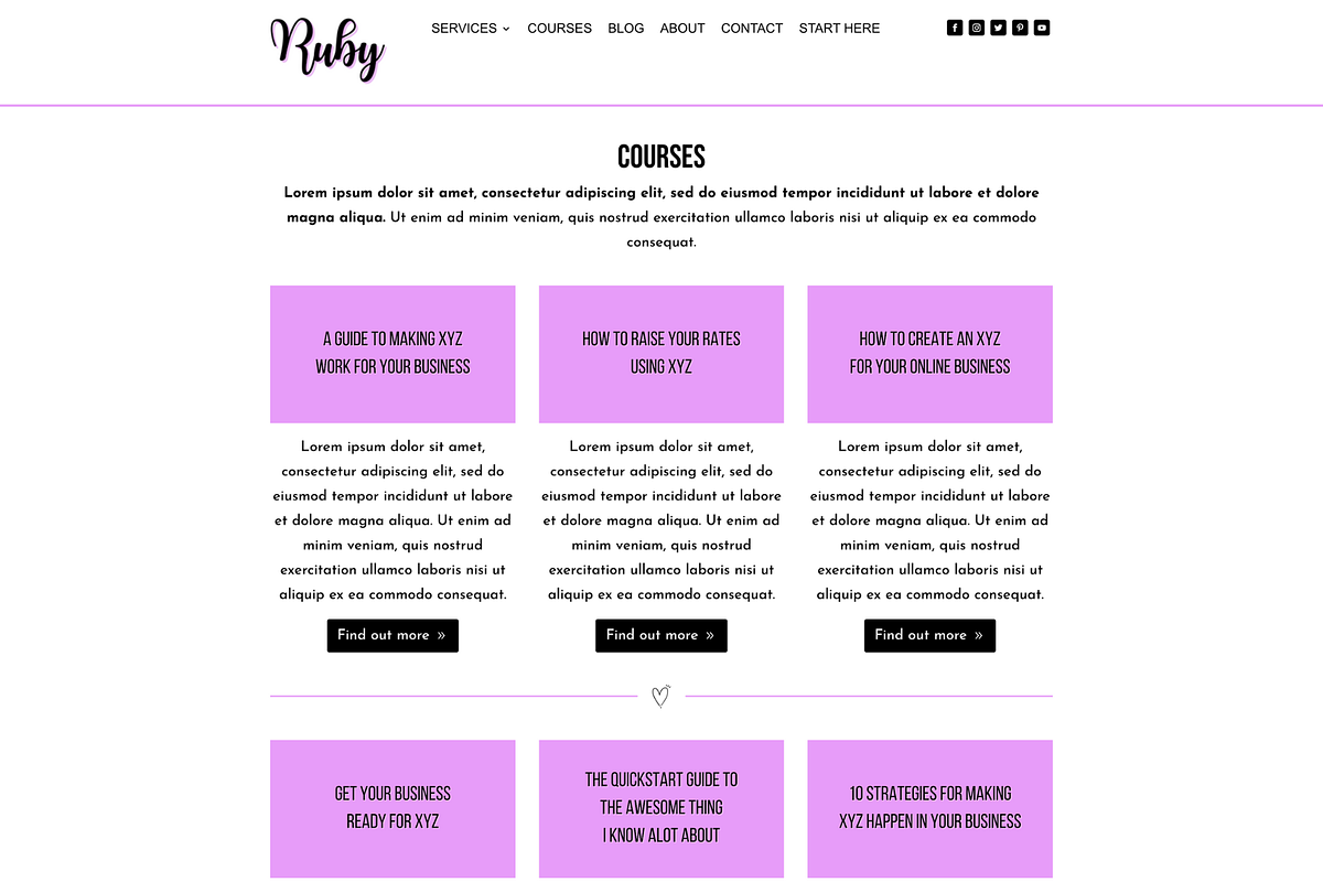 Ruby Coaching WordPress Divi Theme, a WordPress Template by Create & Bloom (Photo 3 of 8)