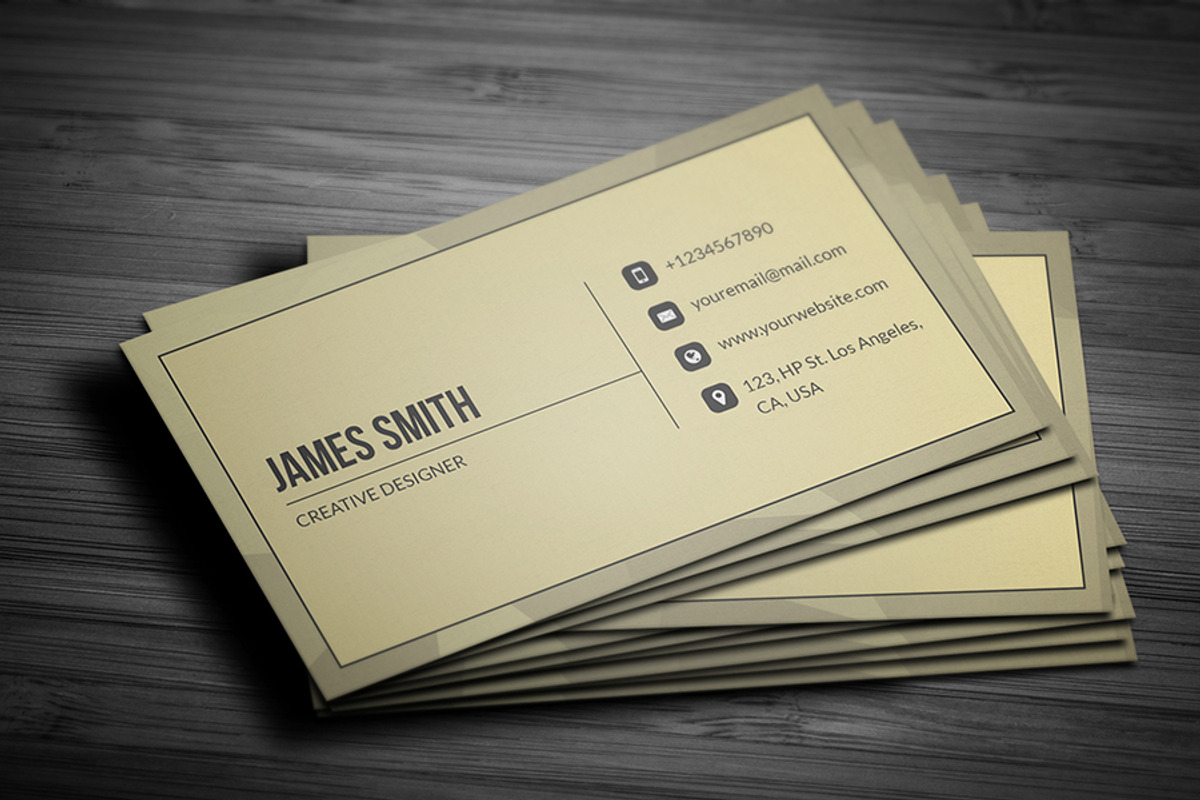 Minimal Corporate Business Card V1, a Business Card Template by PSD Storm (Photo 2 of 5)