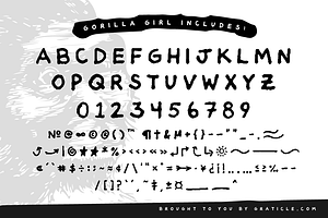 Gorilla Girl - Hand Drawn Font