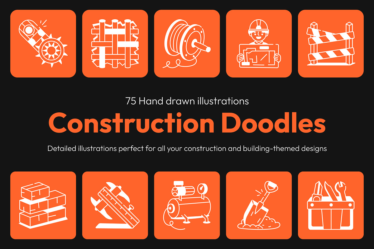 Construction Drawings Illustration, an Object Illustration by Vectors Market (Photo 1 of 8)