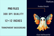 Boho Fall Halloween Ghost Png, an Illustration by SinaCreation (Thumbnail 6 of 7)