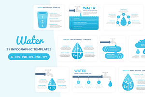 Water - Infographic Templates, a Templates & Theme by PixMarket