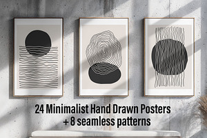 24 Minimalist Printable Wall Art Set