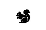 Squirrel Silhouette Vector Bundle, an Illustration by yasushie (Thumbnail 18 of 48)