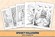 Halloween Coloring Page, an Illustration by DesignDevisers (Thumbnail 1 of 5)