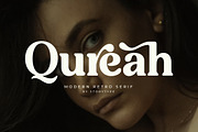 Qureah Modern Retro Serif Font, a Serif Font by Storytype Studio (Thumbnail 1 of 15)